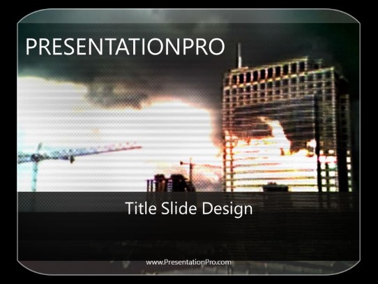 Deconstruct PowerPoint Template title slide design