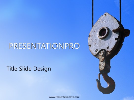 Hook PowerPoint Template title slide design