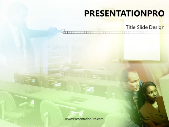 Boardroom PowerPoint Template title slide design