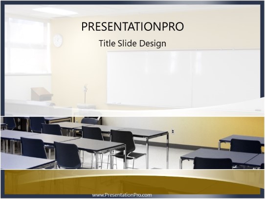 Class PowerPoint Template title slide design