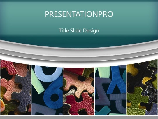 Learning Games 02 Teal PowerPoint Template title slide design