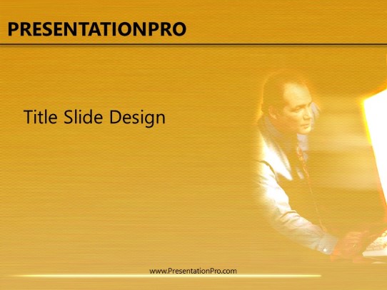 Teacher 1 PowerPoint Template title slide design