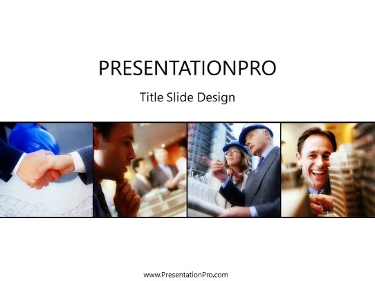 Engineers 08 PowerPoint Template title slide design