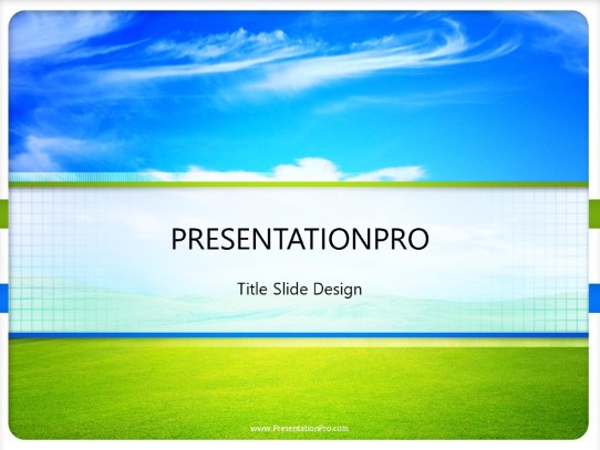 Fresh Spring Day PowerPoint Template title slide design