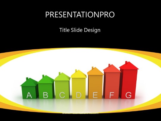 Home Energy Yellow PowerPoint Template title slide design