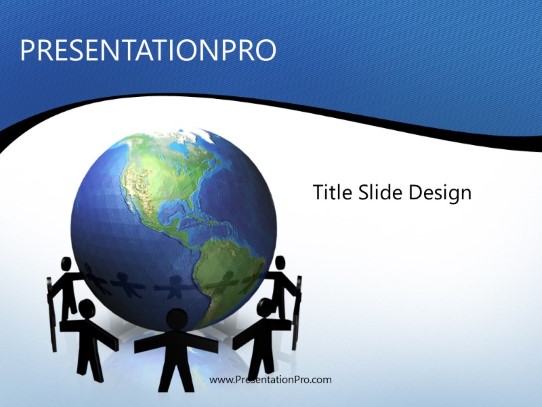 Joined Forces PowerPoint Template title slide design
