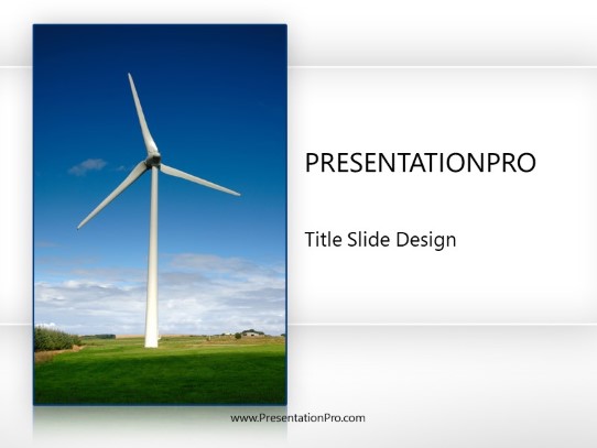 Renewable Energy PowerPoint Template title slide design