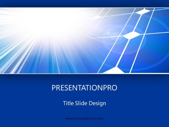 Solar PowerPoint Template title slide design