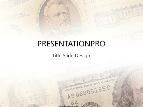 Bills PowerPoint Template title slide design