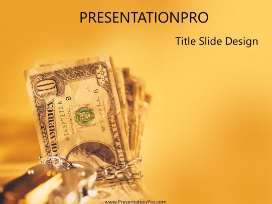 Cash09 PowerPoint Template title slide design