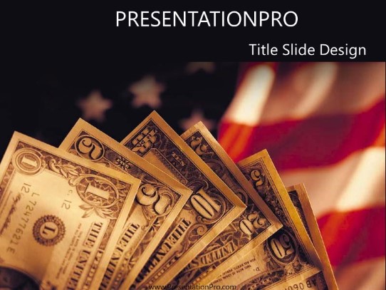 Cash10 PowerPoint Template title slide design