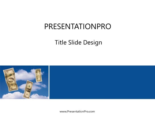Cash11 PowerPoint Template title slide design