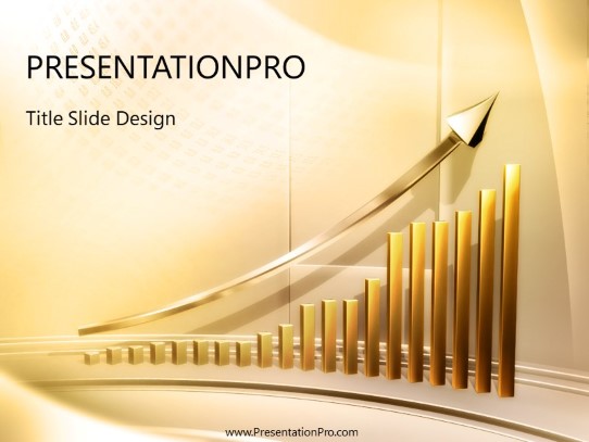 Chart Rise 01 PowerPoint Template title slide design