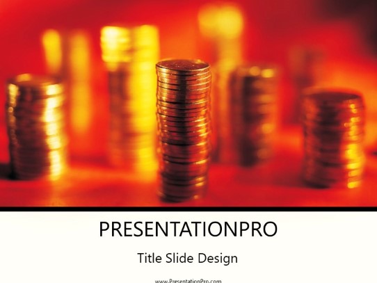 Coinz PowerPoint Template title slide design