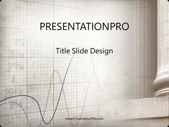 Graph PowerPoint Template title slide design