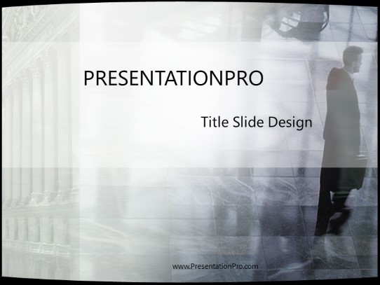 Finance PowerPoint Template title slide design