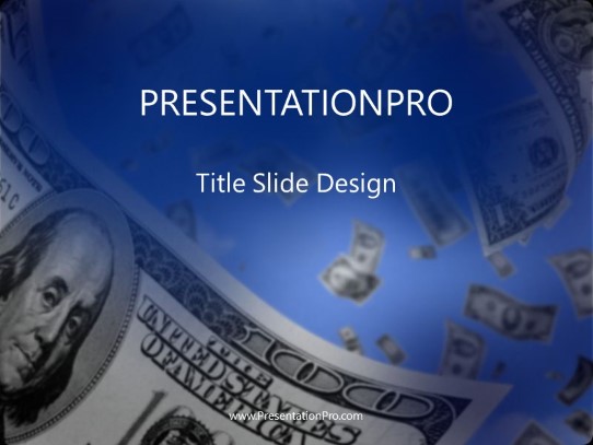 Moneystorm PowerPoint Template title slide design