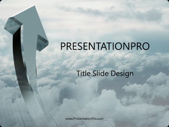 Skyprofits PowerPoint Template title slide design