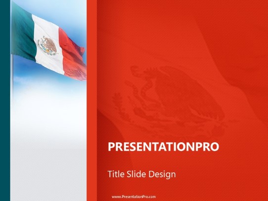 Mexican Flag PowerPoint Template title slide design