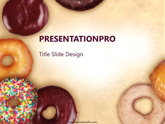 Doughnut 02 PowerPoint Template title slide design