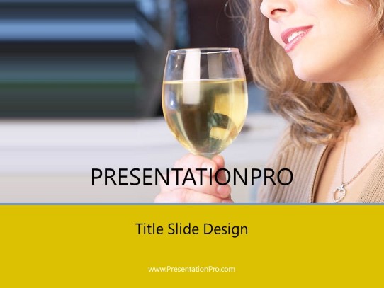 Glass Of White 2 PowerPoint Template title slide design