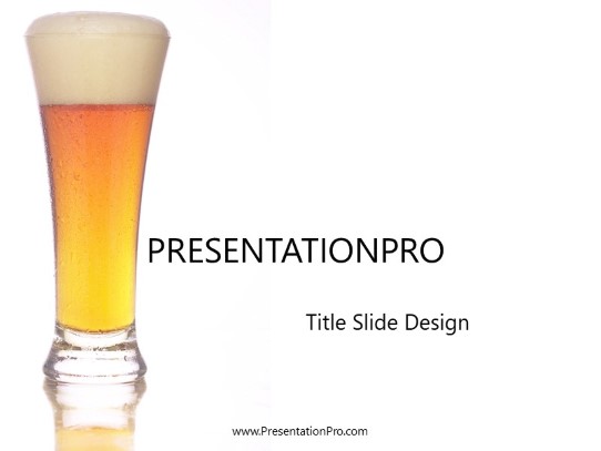 Tall One PowerPoint Template title slide design