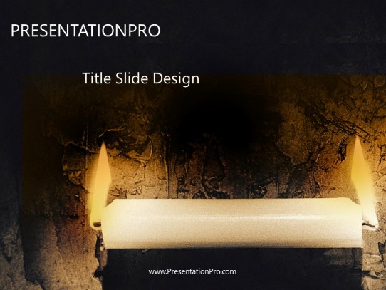 Both Ends PowerPoint Template title slide design