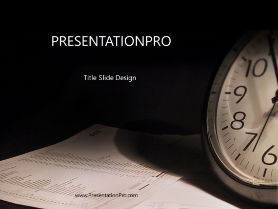 Clokndoc PowerPoint Template title slide design
