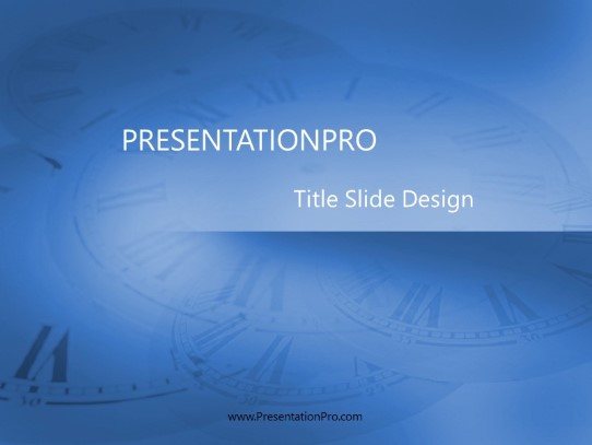 Faces Blue PowerPoint Template title slide design