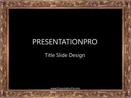 Frame04 PowerPoint Template title slide design