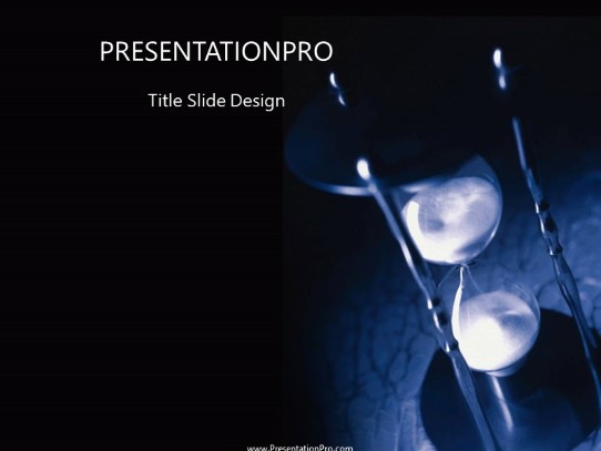 Keep Time PowerPoint Template title slide design