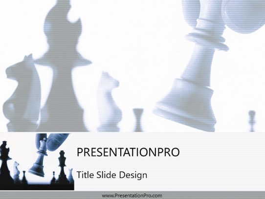 Move Blue PowerPoint Template title slide design