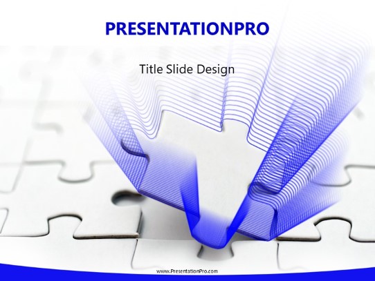 Piece In Place PowerPoint Template title slide design