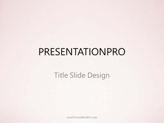 Simple Gradient Red PowerPoint Template title slide design