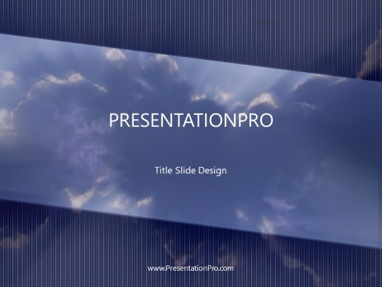 Skyward PowerPoint Template title slide design