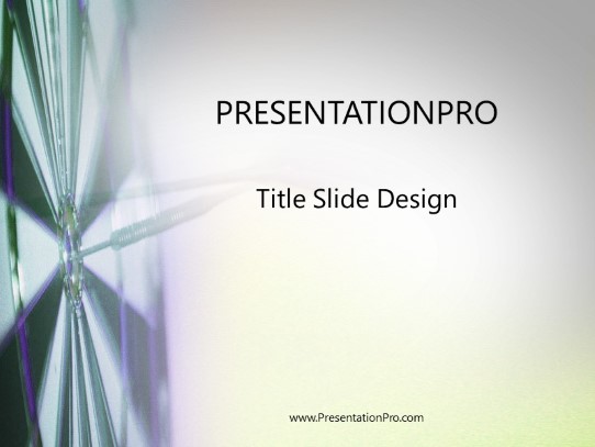 Target PowerPoint Template title slide design