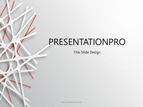 The Web PowerPoint Template title slide design