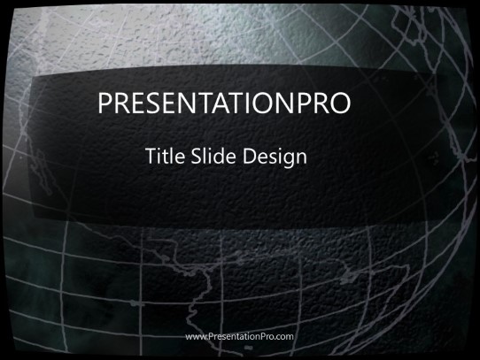 Box Globe PowerPoint Template title slide design