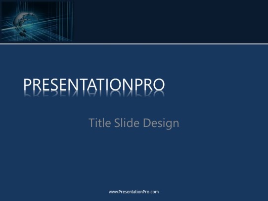 Global 0205 PowerPoint Template title slide design