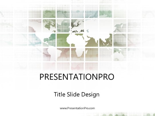 Global Grid Network PowerPoint Template title slide design