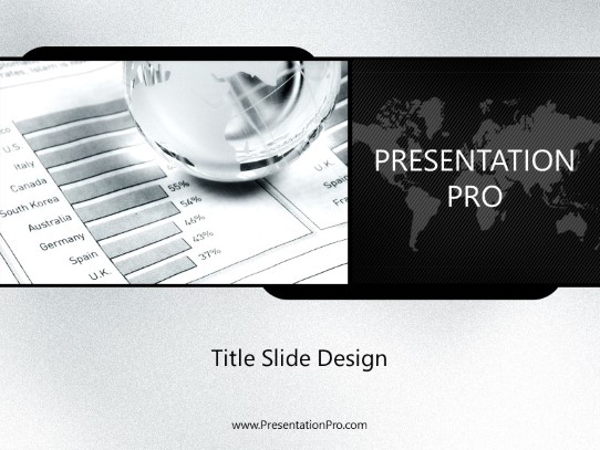 Global Markets PowerPoint Template title slide design