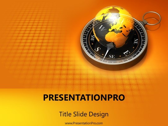 Global Navigation PowerPoint Template title slide design