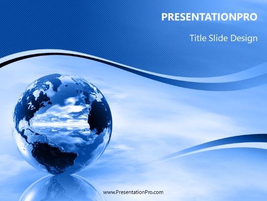 Global Sky PowerPoint Template title slide design