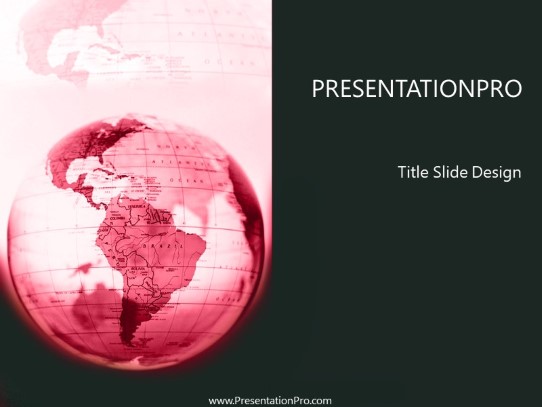 Globular Red PowerPoint Template title slide design