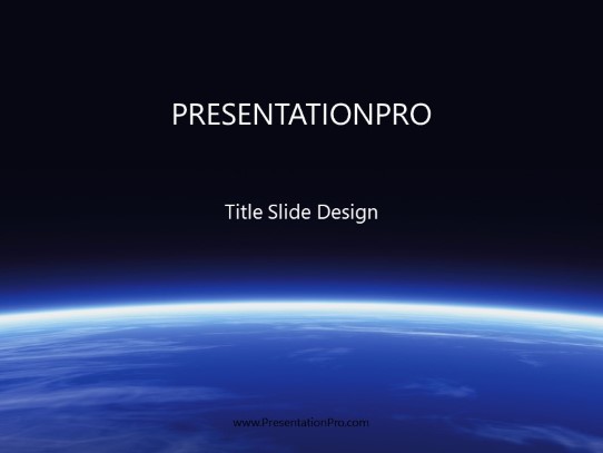 Horizon PowerPoint Template title slide design
