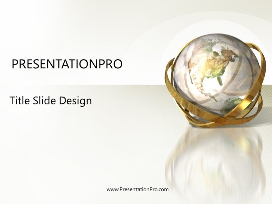 Pearl PowerPoint Template title slide design