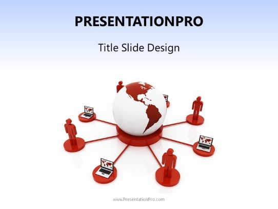 Premium Global Solutions PowerPoint Template title slide design