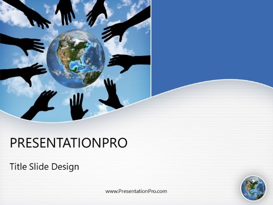 Reach For It PowerPoint Template title slide design