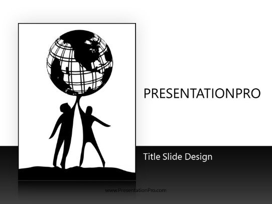 Shared Universe PowerPoint Template title slide design