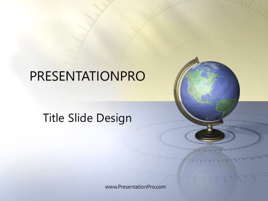 Stand PowerPoint Template title slide design